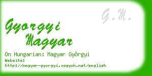gyorgyi magyar business card