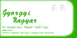 gyorgyi magyar business card